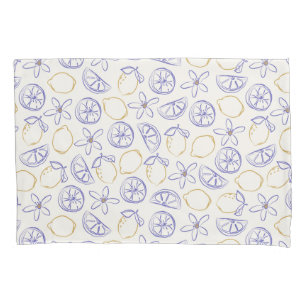 Lemon Doodle Pattern Pillow Case