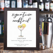 Lemon Drop Bridal Shower Signature Cocktail