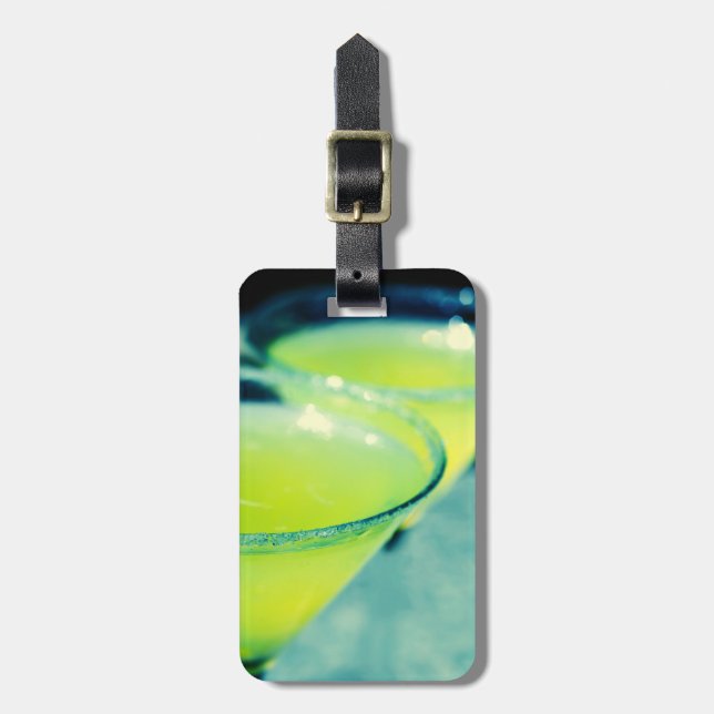 Lemon Drop Cocktail Luggage Tag (Front Vertical)