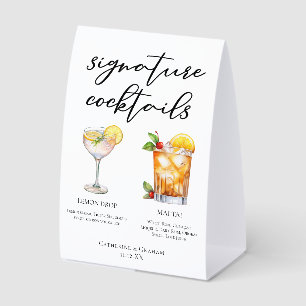 Lemon Drop Mai Tai Wedding Cocktails Menu