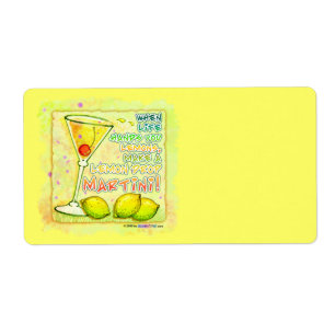 LEMON DROP MARTINI Avery LABELS