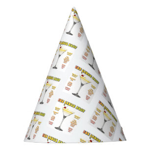 LEMON DROP MARTINI Cocktail Recipe Art Party Hat