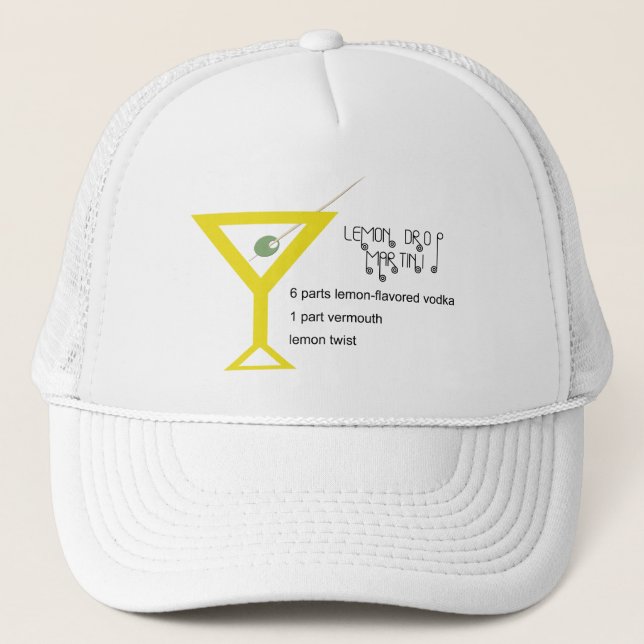 Lemon Drop Martini Hat (Front)