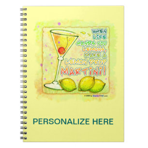 LEMON DROP MARTINI NOTEBOOK