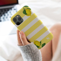 Lemon Drop Stripe Monogram