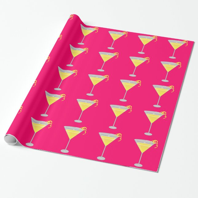 Lemon Drop Wrapping Paper (Unrolled)