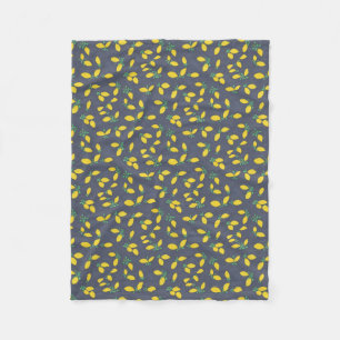 Lemon Drops Food Art Pattern Fleece Blanket