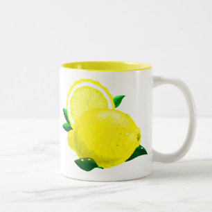 Lemon Drops Two-Tone Coffee Mug