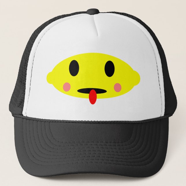Lemon face trucker hat (Front)