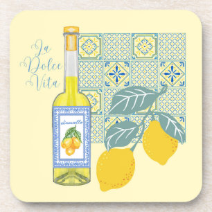 Lemon Farm Retro Coaster