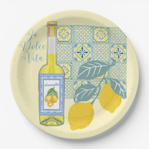 Lemon Farm Retro Paper Plate