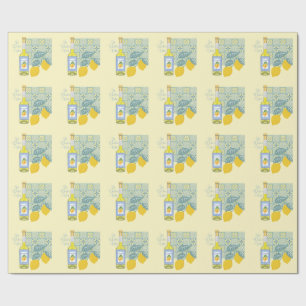 Lemon Farm Retro Wrapping Paper