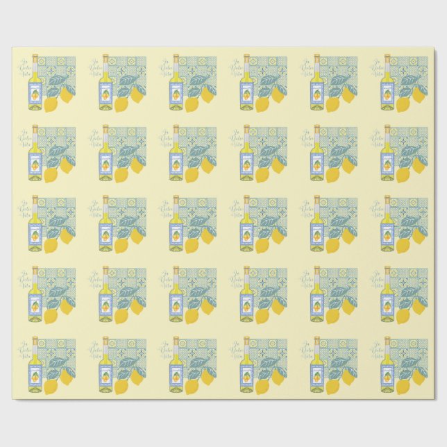 Lemon Farm Retro Wrapping Paper (Seam)