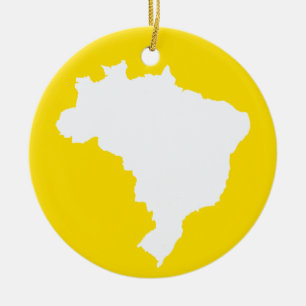 Lemon Festive Brazil at Emporio Moffa Ceramic Tree Decoration