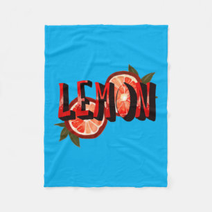 Lemon Fleece Blanket