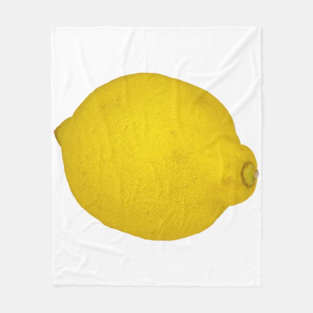 Lemon Fleece Blanket (Front)