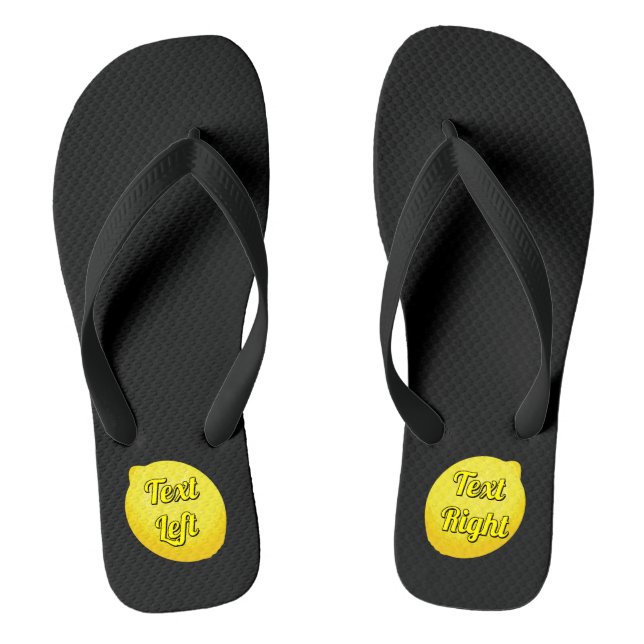 Lemon Flip Flops (Footbed)
