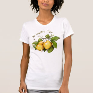 Lemon Floral Botanical T-Shirt
