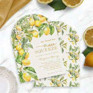 Lemon Floral Bridal Shower  Invitation