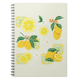 Lemon Floral Notebook
