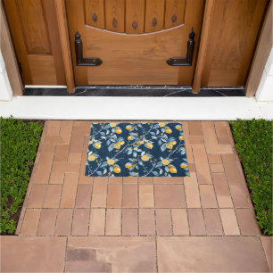 Lemon French Country Citrus Pattern Doormat