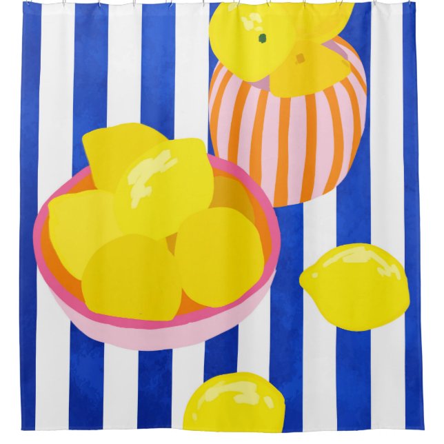 Lemon Freshness Shower Curtain (Front)
