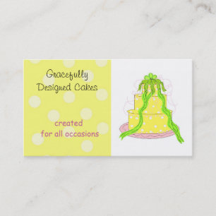 Lemon Frost  Designer Cake Business Card