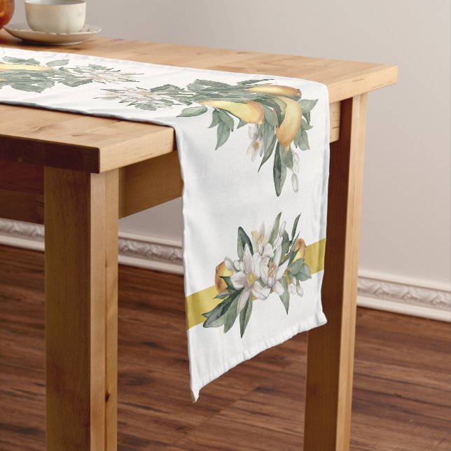 Lemon Fruit | 16"x90" Table Runner (In Situ)
