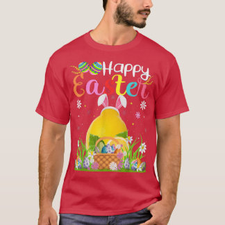 Lemon Fruit Bunny Egg Hunting Funny Lemon Happy Ea T-Shirt