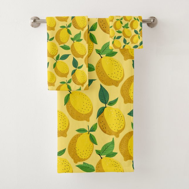 LEMON FRUIT GOODNESS BATH TOWEL SET (Insitu)
