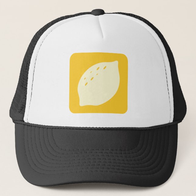 Lemon Fruit Icon Trucker Hat (Front)