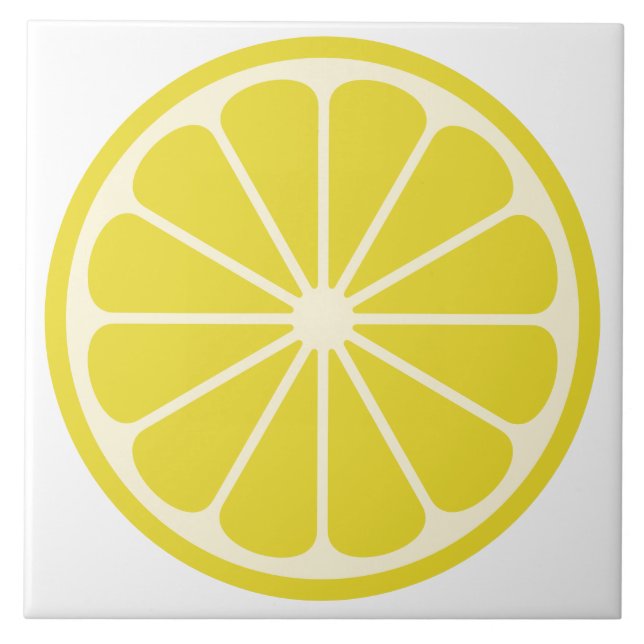 Lemon Fruit Slice Tile (Front)