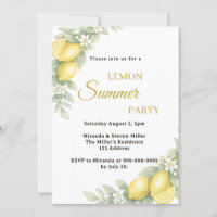 Lemon garden citrus Summer Party