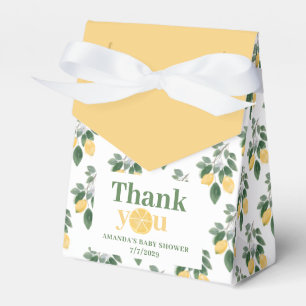 Lemon Girl Baby Shower Thank You  Favour Box