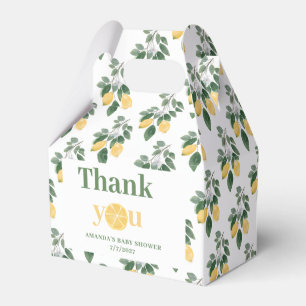 Lemon Girl Baby Shower Thank You  Favour Box