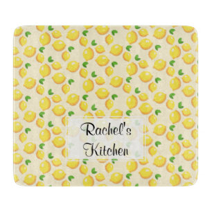 Lemon Glass Cutting Board - Customisable