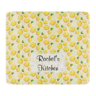 Lemon Glass Cutting Board - Customisable