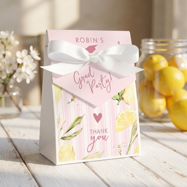 Lemon Graduation Favour Bag Box (Creator Uploaded)