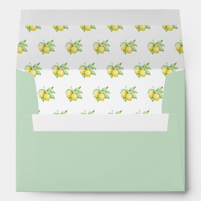 Lemon Green  Envelope (Back (Bottom))