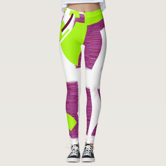 Lemon Green Leggings (Front)