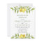 Lemon Greenery REHEARSAL DINNER Invitation