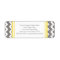 Lemon Grey Chevrons Business Contact Info Labels