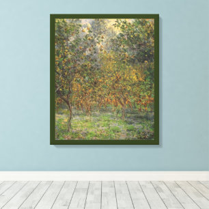 Lemon Grove in Bordighera by Claude Monet Canvas Print