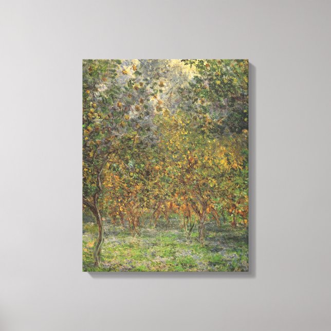 Lemon Grove in Bordighera by Claude Monet Canvas Print (Front)