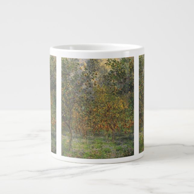 Lemon Grove in Bordighera by Claude Monet Large Coffee Mug (Front)