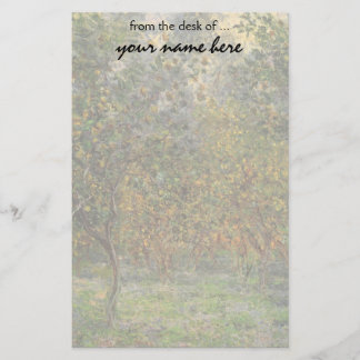 Lemon Grove in Bordighera by Claude Monet Stationery