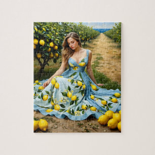 Lemon Grove Lady Jigsaw Puzzle