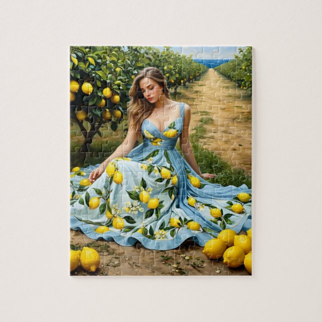 Lemon Grove Lady Jigsaw Puzzle (Vertical)