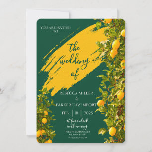Lemon Grove Romance Wedding Invitation