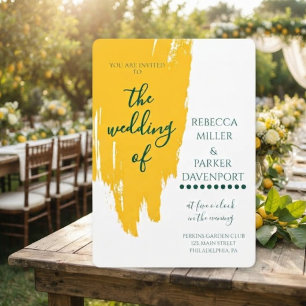 Lemon Grove Romance Wedding Invitation